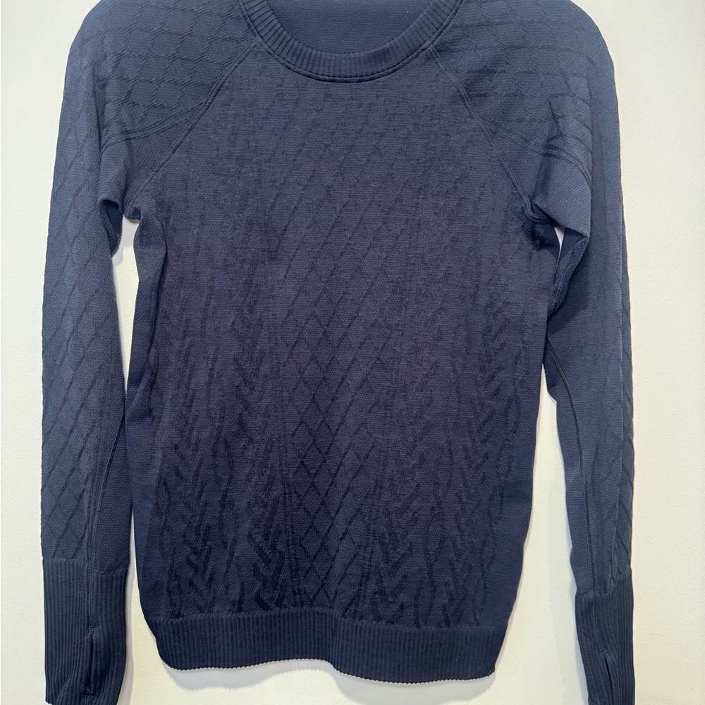 Lululemon Athletica Navy Long Sleeve Top